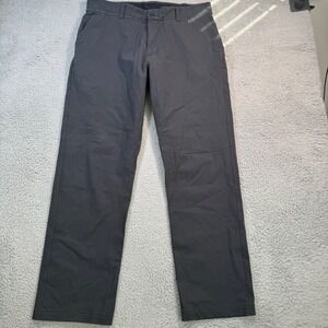 HYLETE Mens 36x31 Performance Chino Pants Dark Gray Stretch Techwear Straight